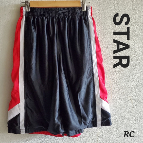 Star Mens Knee-length Jersey Reversible Shorts size: S (28-30) - Picture 1 of 7